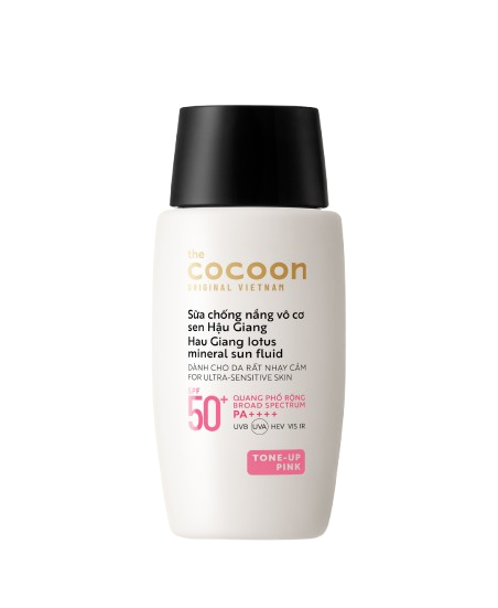 Sữa chống nắng vô cơ Sen Hậu Giang 50ml - Tone up Pink - Ảnh 5