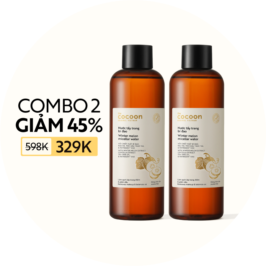 Combo 2 Nước tẩy trang bí đao 500ml