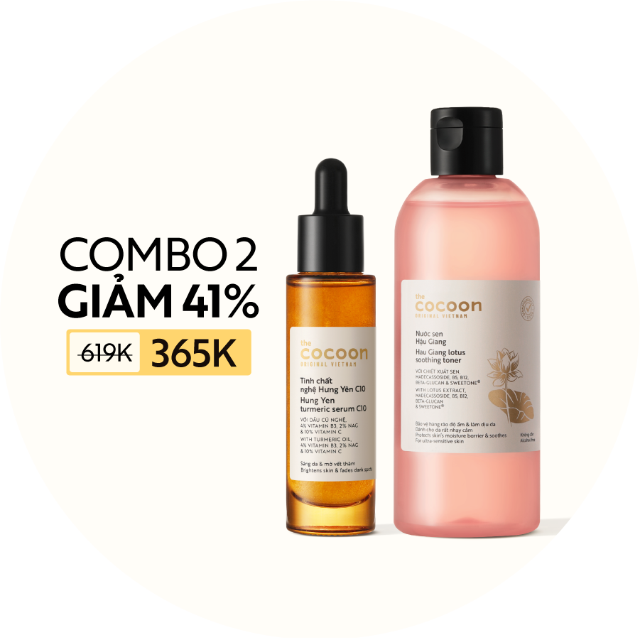 COMBO 1 Tinh chất nghệ Hưng yên C10 30ml + 1 Nước sen Hậu Giang 310ml
