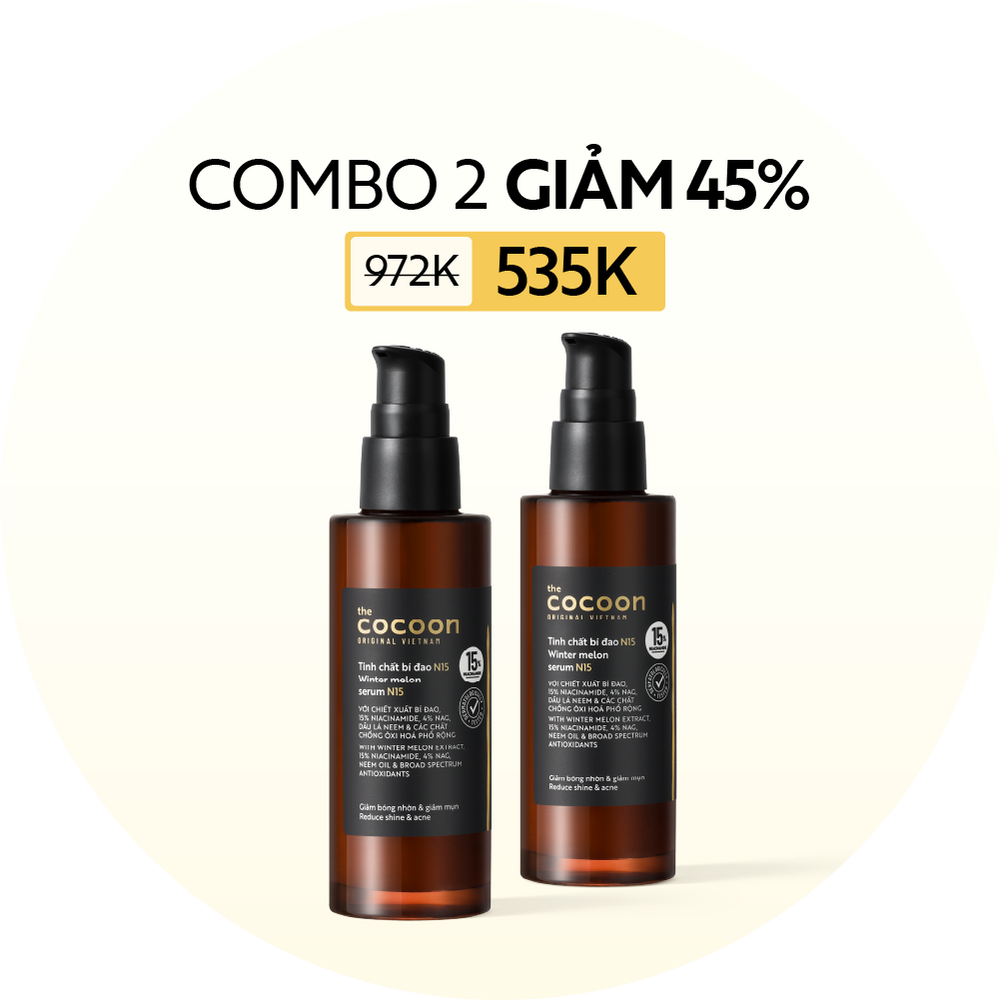 Combo 2 Tinh chất bí đao N15 70ml