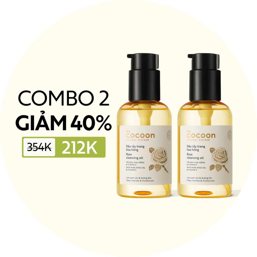 COMBO 2 Dầu tẩy trang hoa hồng 140ml