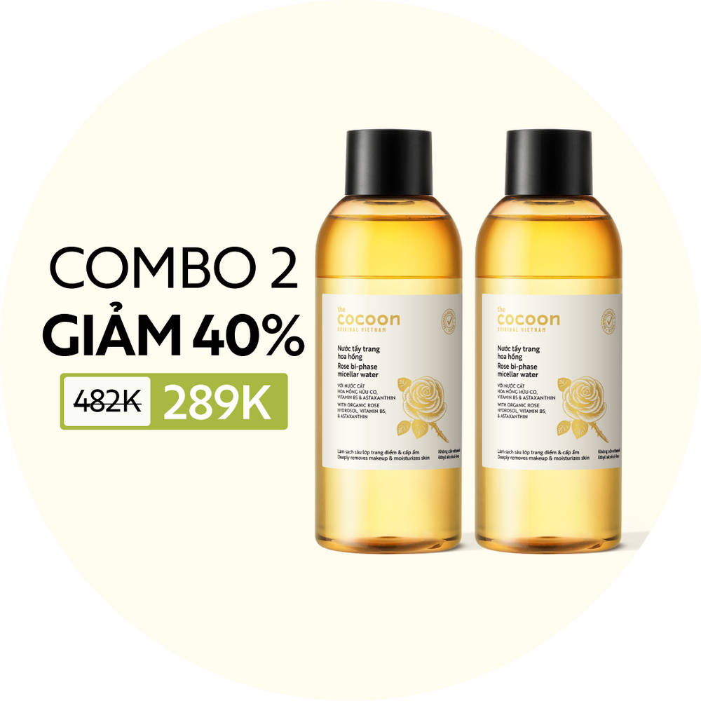 COMBO 2 Nước tẩy trang hoa hồng 310ml